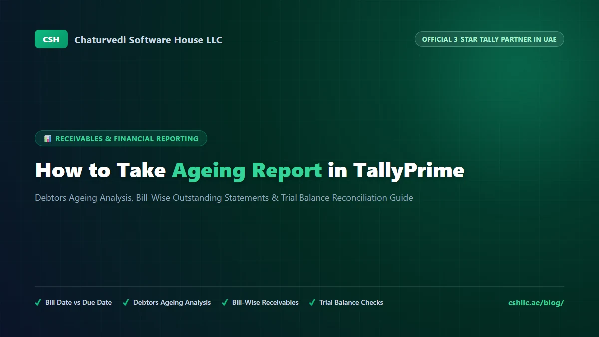 How to Take Ageing Report in TallyPrime: Debtors Analysis & Trial Balance Guide