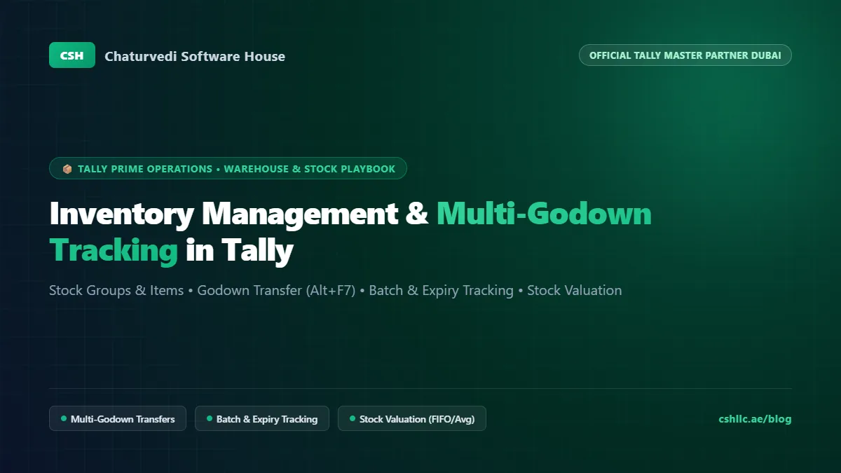 Inventory Management, Multi-Godown & Batch Tracking